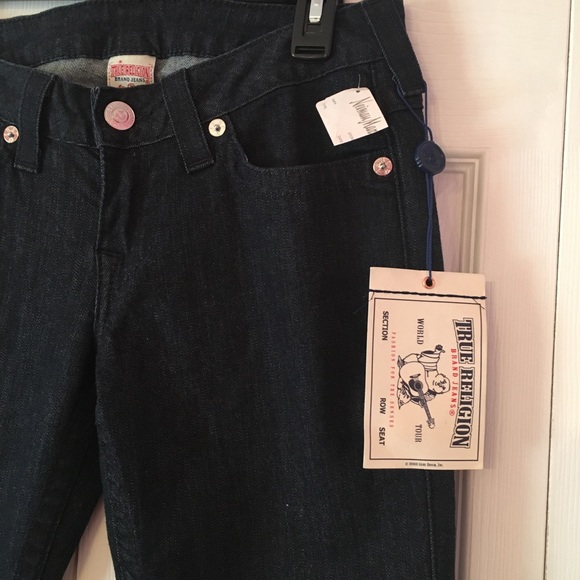 NWT {TRUE RELIGION} Skinny Flaps Jeans 28 - Picture 6 of 8